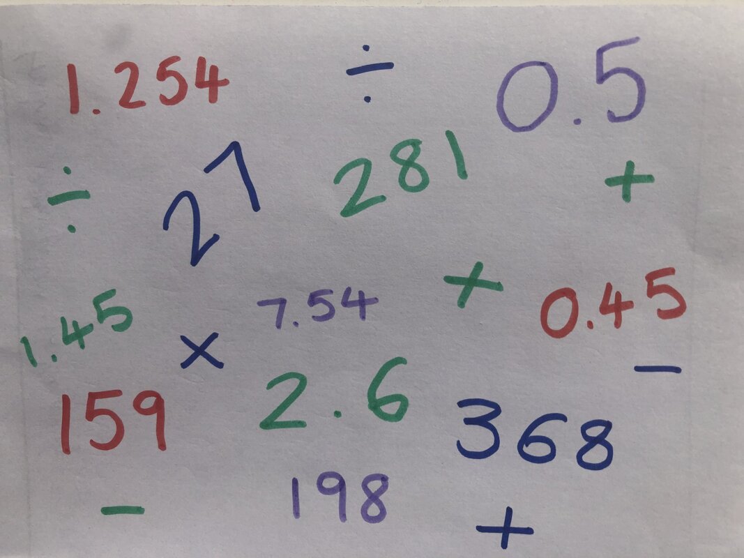 Image of Maths puzzle - I'm thinking of a number