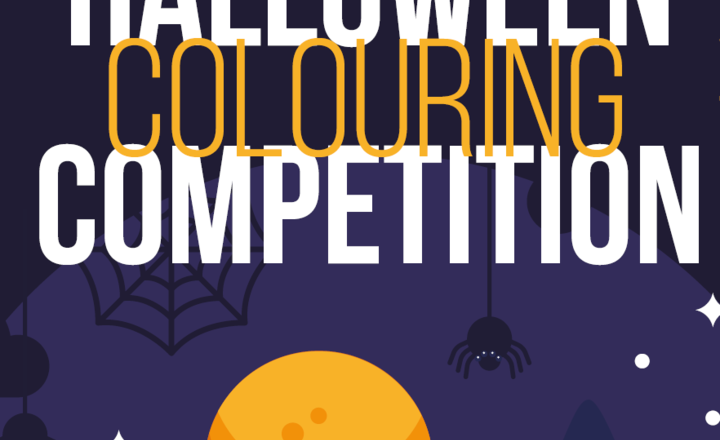 Image of Halloween colouring competition. 
